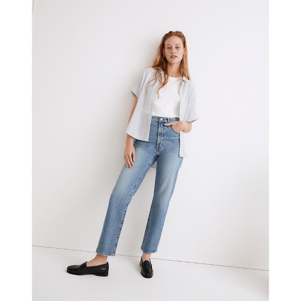 Madewell The Perfect Vintage Straight Jean in Montville Wash Size 28 NWD ND521